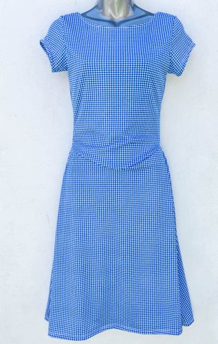 Ladies' Size XXL - Royal Blue Mini Gingham